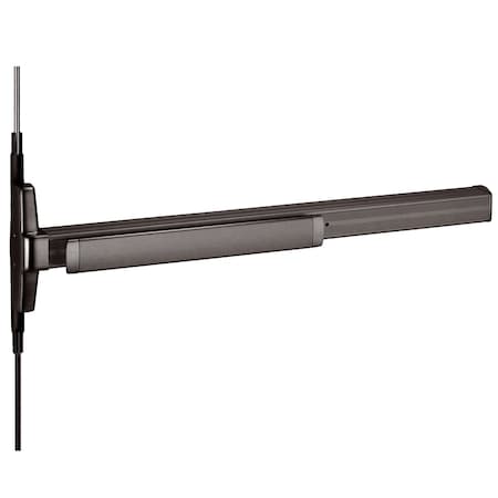 Grade 1 Concealed Vertical Rod Exit Device, Narrow Stile Pushpad, 36-in, Exit Only, Less Trim, Hex K